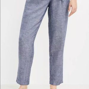 Paperbag taper pants